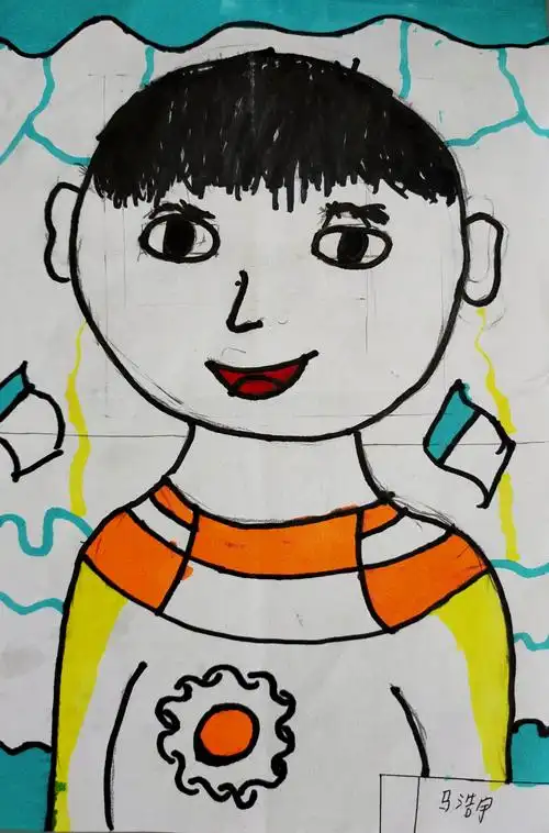 画人像——平度市广州路小学(五,五班)