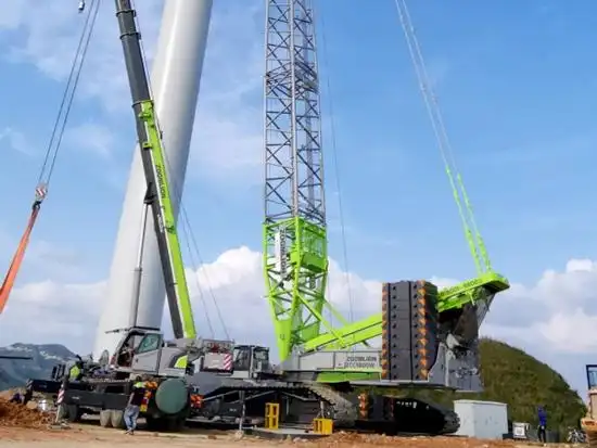 4000吨履带吊吊装数据风电行业景气度持续中联重科起重设备加速进军