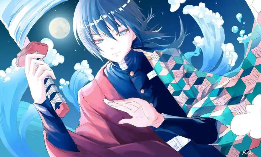 水柱插画图片壁纸