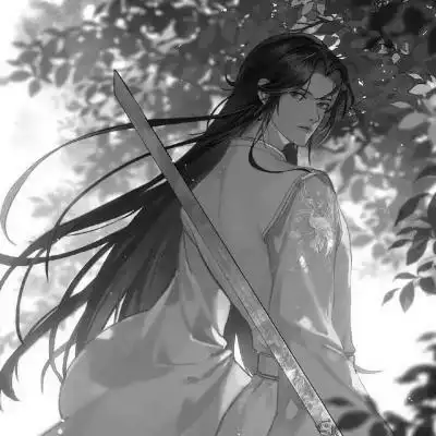 漫画古风男生头像黑白高清图片_男生动漫头像_头像屋