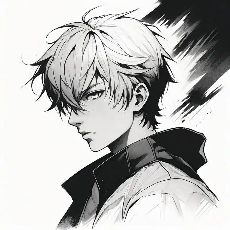 97黑白男生高冷气质头像97