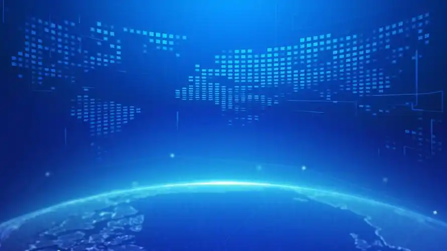 4k蓝色科技地球新闻背景视频新闻背景[mp4 gif]