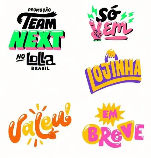 涂鸦风字体设计充满潮流时尚感