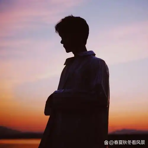 男生头像冷酷帅气侧脸真人