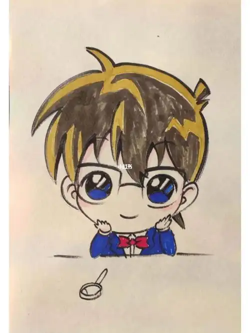 动漫手绘  #动漫头像  #柯南  #名侦探柯南