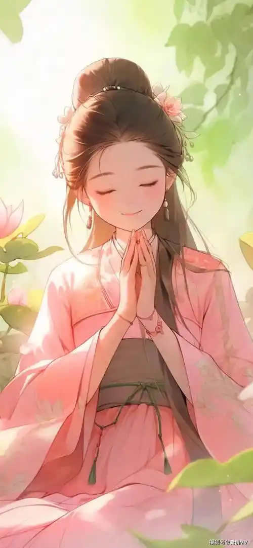 手绘古风美女手机壁纸图片_高级质感古风女生锁屏皮肤_动漫_ins_高清