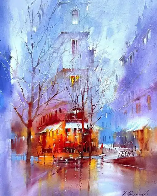 10款色彩绚丽的水彩风景画