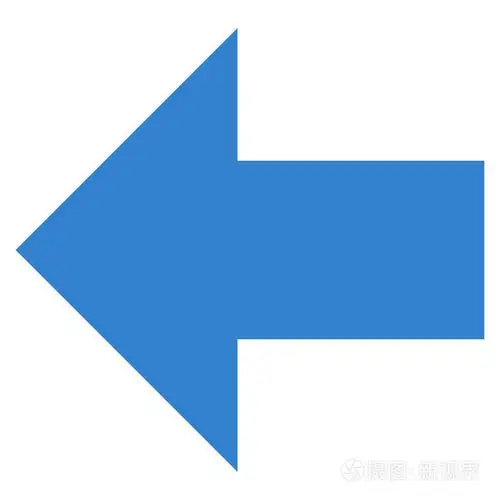 箭头左平面矢量图标插画-正版商用图片1n1h86-摄图新视界