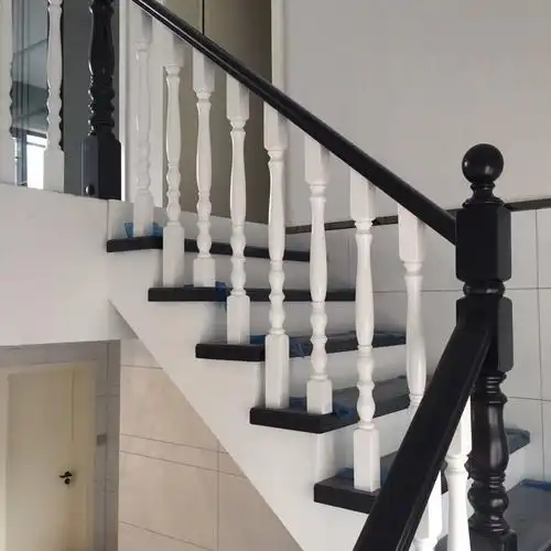 实木楼梯扶手楼梯防护栏室内家用楼梯木楼梯阳台栏杆楼梯