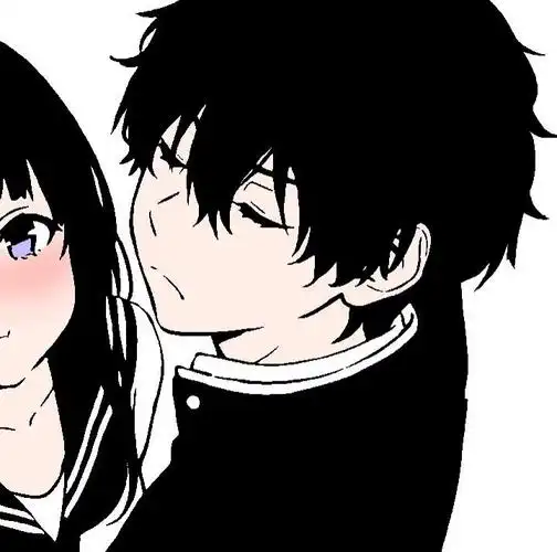 不完全黑白的小众情侣头像