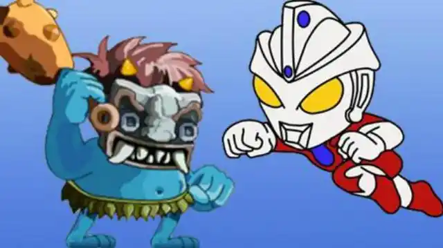 超人奥特曼 暴打小怪兽