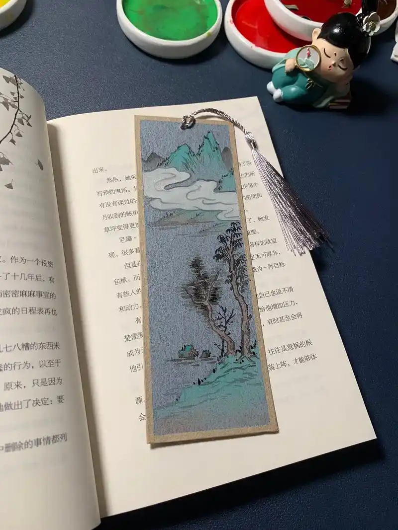纯手绘 #自制书签 #古风 #国风古韵 - 抖音