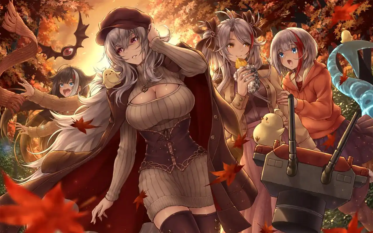 精美动漫美女插画桌面壁纸