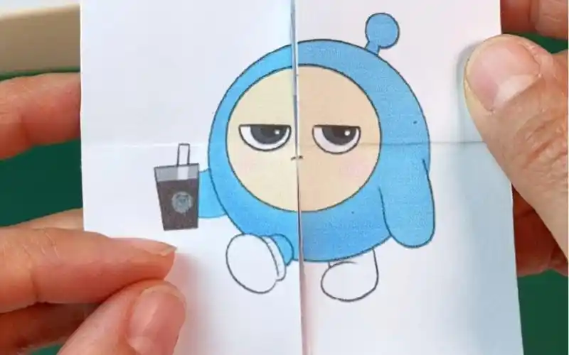 图纸在最后非常简单哦#蛋仔派对#手工diy#自制玩具#eggy爱挤#翻翻乐