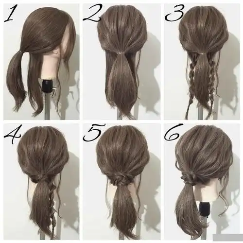 中长发都适合,简单易学的编发教程