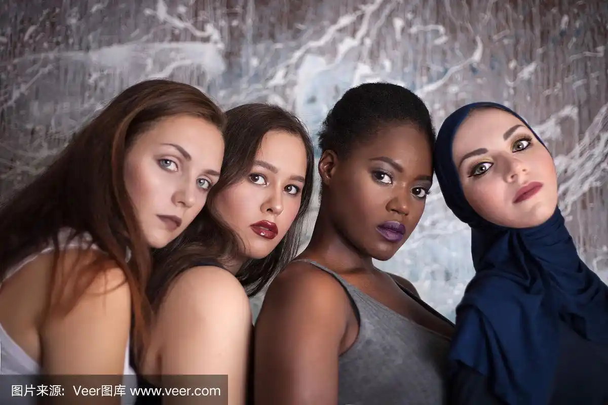 女孩,人种,皮肤,注视镜头,彩色图片