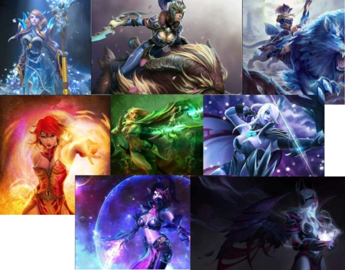 饺老师cos什么好呢   1 冰女 2 露娜 3 白虎 4 火女 5 风行 6 小