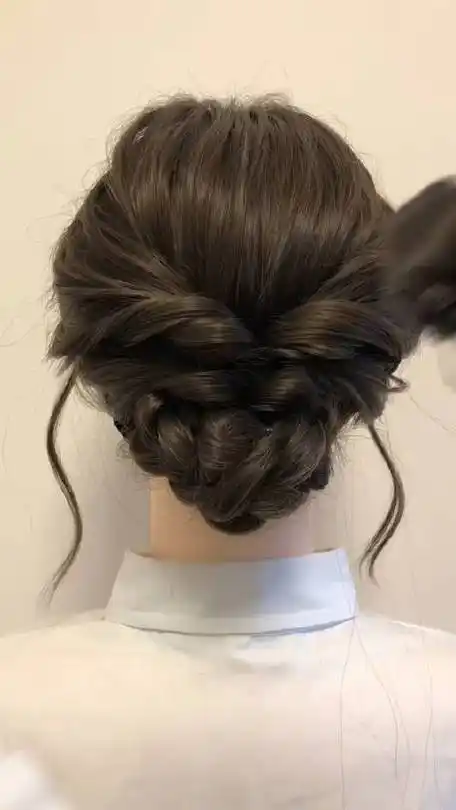 温婉气质低盘发简直绝了