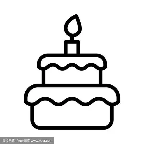 生日蛋糕,请柬,线条,事件,一个物体