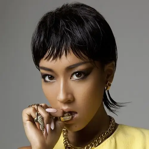 > 吉克隽逸百变短发另类刺猬头