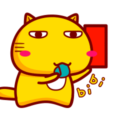 倒霉的哈咪猫表情红牌