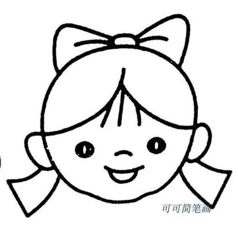 小朋友头像简笔画 小朋友头像简笔画图片大全可爱