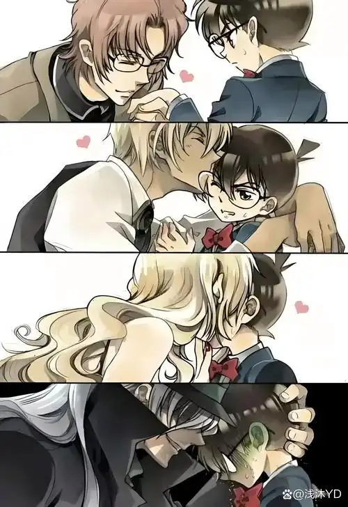 名侦探柯南# #柯南# #怪盗基德# #白马探# #服部平次# #安室透# #赤