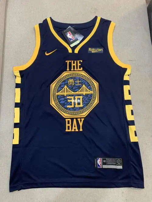 库里30号勇士队中文版刺绣球衣