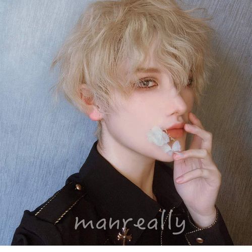 日系假发男女黑短发loiita基佬cos万用短碎发正太学生发型全头套