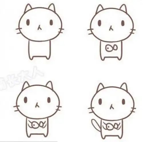 简单的动物简笔画 可爱卡通小动物简笔画画法教程