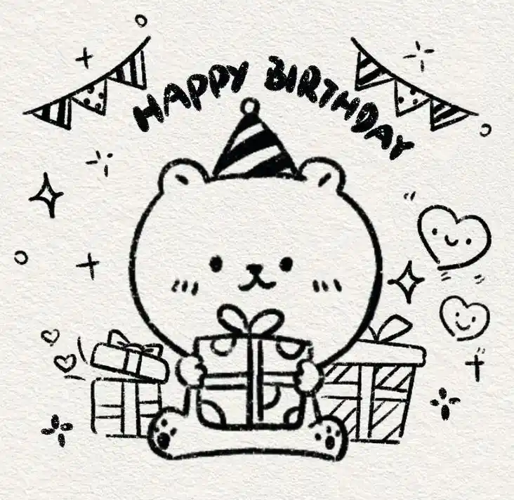 零基础手绘生日贺卡