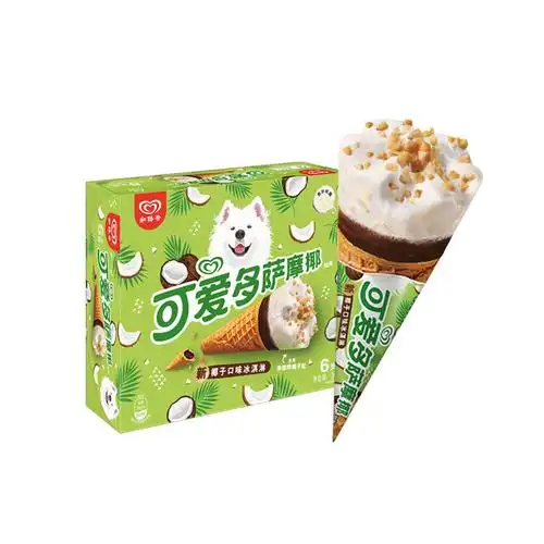 冰淇淋雪路可爱多巧克力甜筒布朗尼咖啡草莓椰子30支装冰淇淋