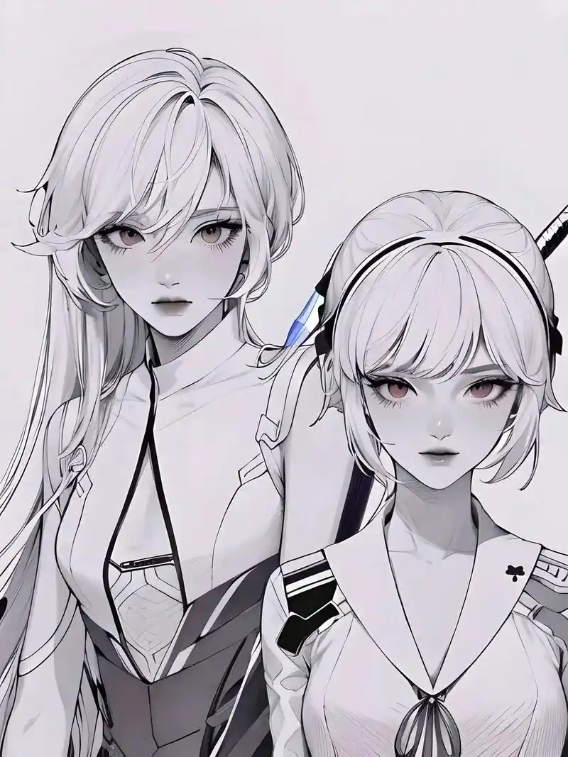 黑白动漫背景壁纸你们看到了什么