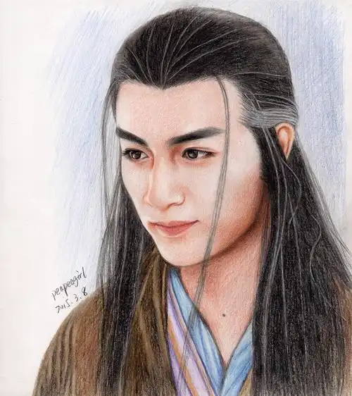 临摹陈晓版神雕侠侣剧照杨过