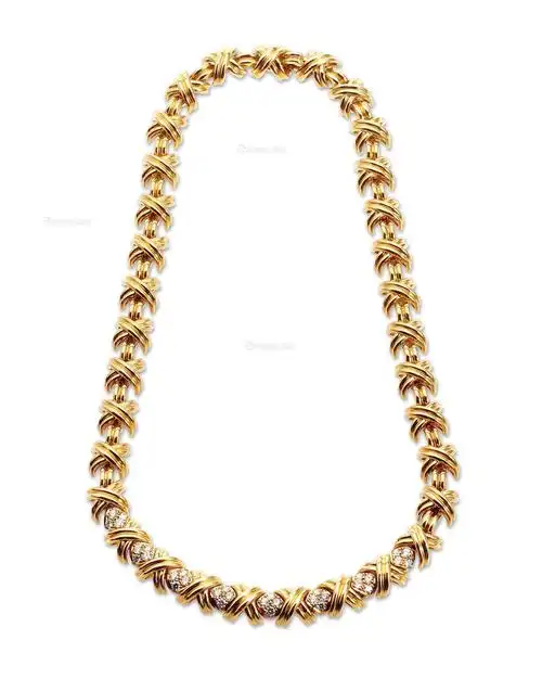 1523 tiffany古董钻石项链