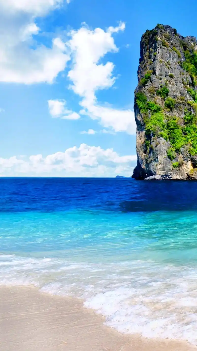 抖音图文来了 天蓝蓝,海蓝蓝,用这样的碧海蓝天做壁纸,喜欢 - 抖音