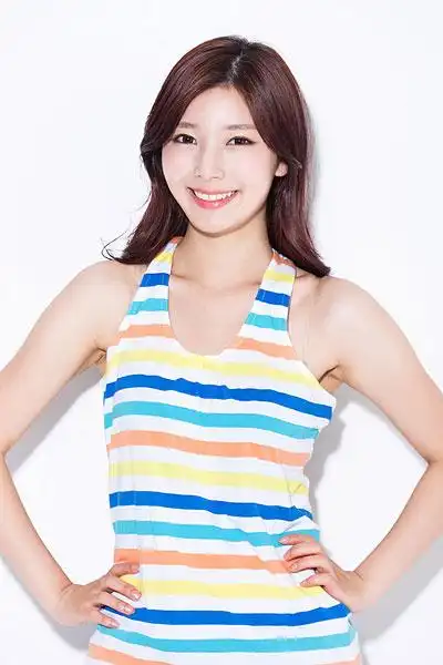 年轻,女人,头像,韩国人