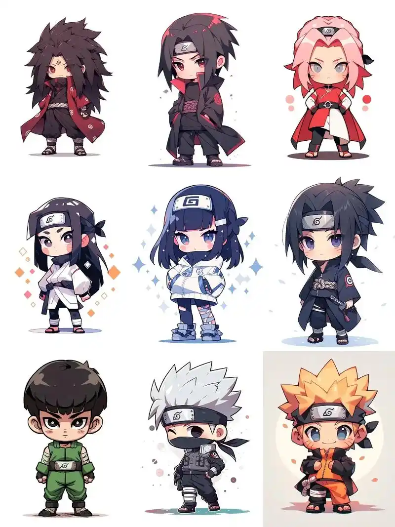 midjourney绘制火影q版可爱头像.#图文伙伴计划 # - 抖音