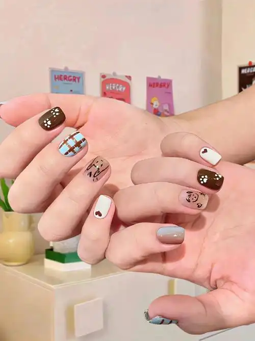 78超可爱的少女系短甲#美甲