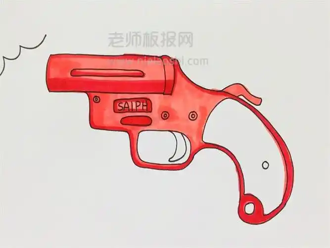 信号枪简笔画图片 信号枪怎样画的e_简笔画-绘画者图库