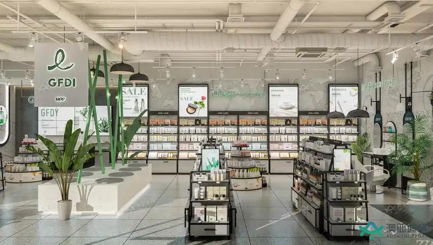 石质森林-化妆品店铺设计装修案例