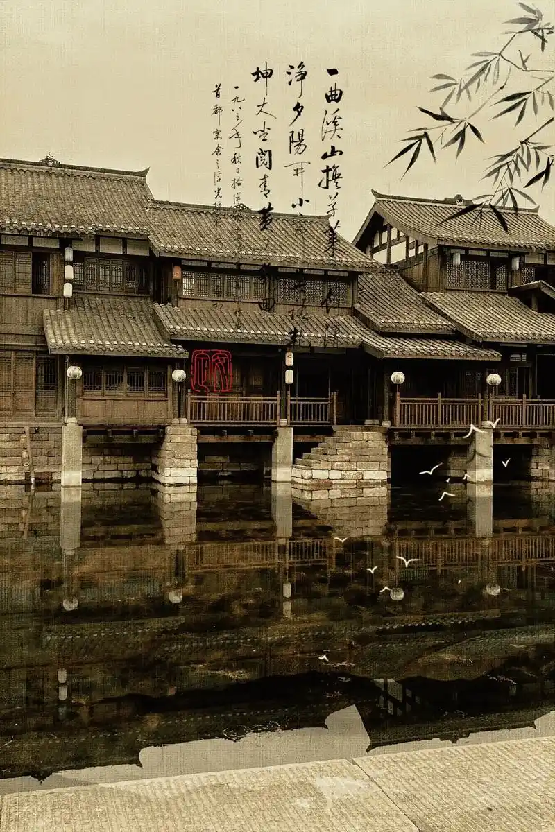 风.#中国风 #水墨画 #抖音小助手 #古建筑之美 #国风古 - 抖音