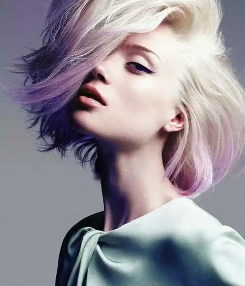 女士烟花烫发型图片女生个性炫丽烟花烫发型