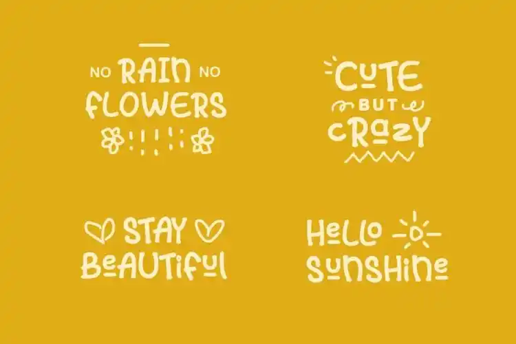 卡通可爱手写字体书籍封面装饰手写英文字体charlemoncutefont