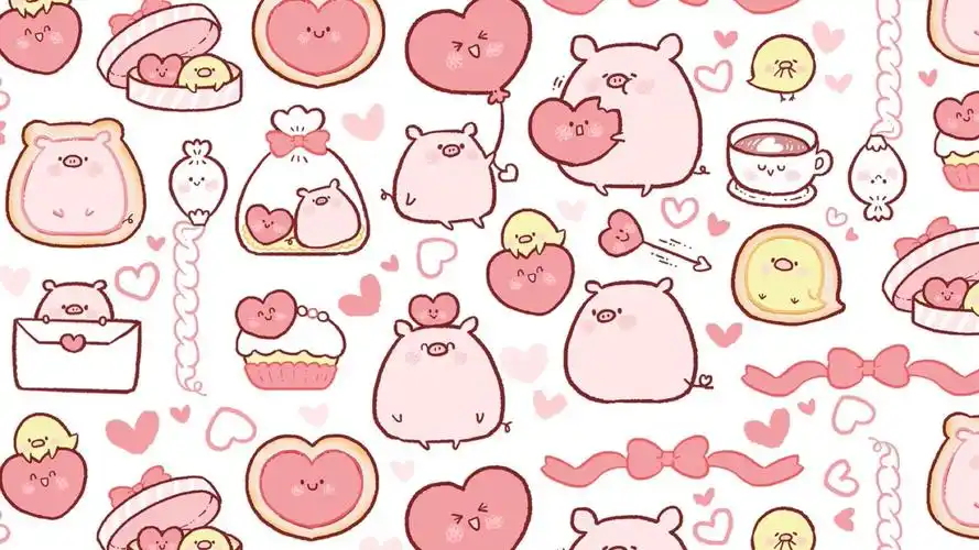 萌系电脑壁纸 - 堆糖,美图壁纸兴趣社区