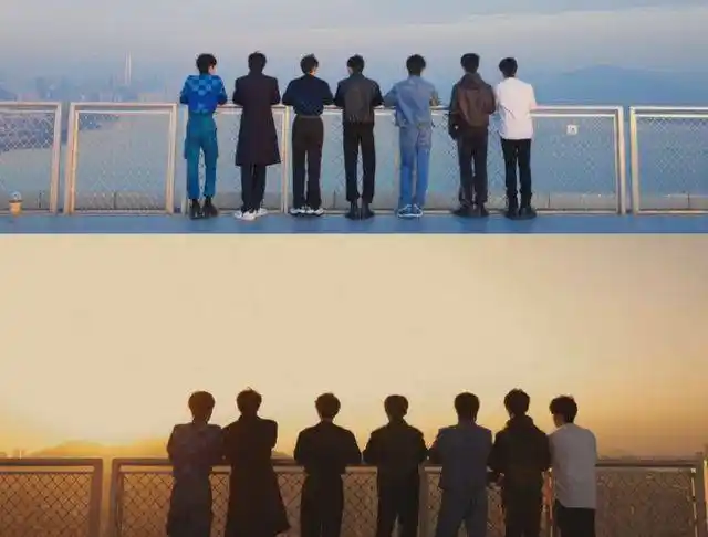 tnt氛围感天台大片,丁程鑫脸怎么变了,网友,小孩偷穿大人衣服_时代