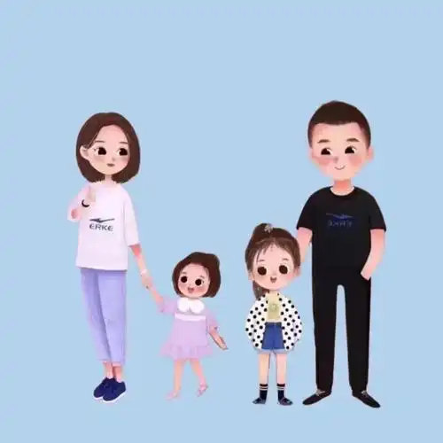 亲子头像一家四口 高清好看的一家四口微信头像图片_感情头像_头像屋