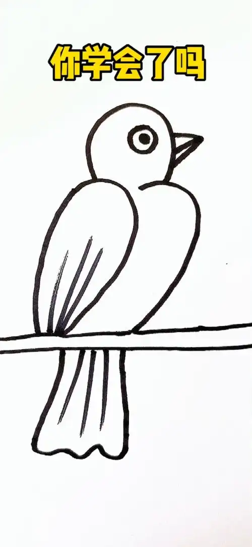 组队一起学用数字22画小鸟吧!一学就会!