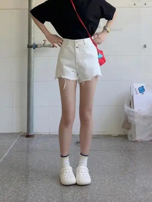 176白色短裤也可以很好看呢