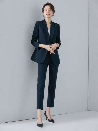 诗璐雅西装套装女秋冬时尚气质酒店经理高端定制正装女西服职业装